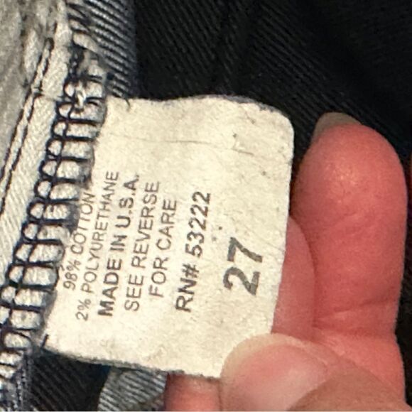 David Kahn low rise flare leg boot jeans denim 90s Y2K 27 - Picture 5 of 7